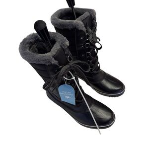JBU by Jambu Womens Siberia Cold Weather Faux Leather Winter & Snow Boots